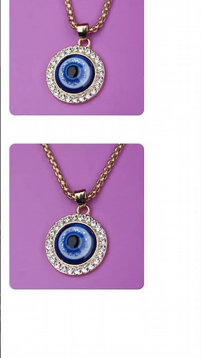 Evil Eye Necklace 18k Goldplated Pendant 18k Gold Plated Perfect Gift Gift Idea