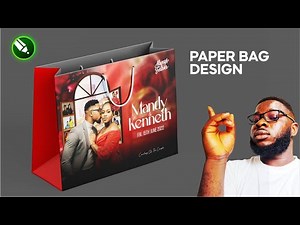 How to Design a Wedding Gift Bag in CorelDRAW | Paper Bag Design and Mockup Tutorial for Beginners