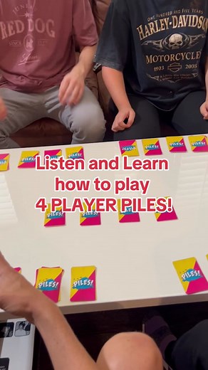 Heres how to set up and start playing PILES! #pilesgame #cardgames #tacocatgoatcheesepizza #jamesbondgame #spoonsgame #phase10 #familygames