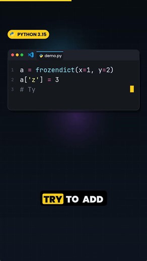 Python 3.15 adds an immutable dict: frozendict
