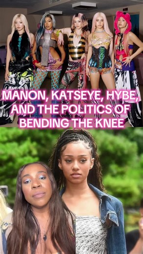 MANON, KATSEYE, HYBE, AND THE POLITICS OF BENDING THE KNEE: KATSEYE just dropped the “Pinky Up” teaser and we’re supposed to act like everything is fine. It’s not. This is a stress test. They want to know if you’ll accept the group without Manon. The lazy Black girl narrative was built into Popstar Academy from day one, and now it’s being activated. If you want Manon back, your silence is your power. Don’t give them the engagement. Boycott the release. Make it loud why. #KATSEYE #Manon #HYBE #Co