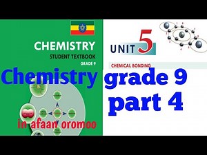 chemistry grade 9 Unit 5 part 4 in afaan oromoo | Lewis formulas of ionic compounds