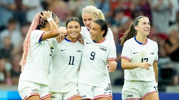 USA women’s soccer 4-1 Germany: Forwards propel USWNT to huge victory