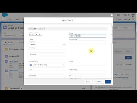 Salesforce Lightning 101.1 Adding a Contact