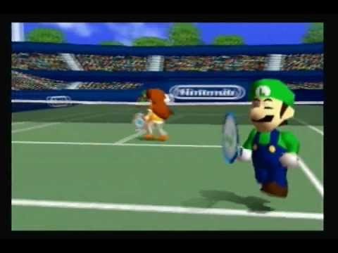 Mario Tennis N64 Mushroom Cup: Luigi and Daisy