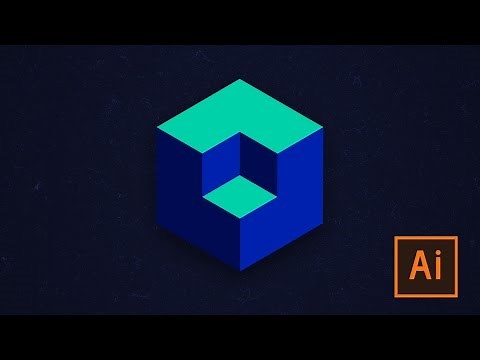 Learn how to create 3D Cube in Adobe Illustrator (takes less than a minute!)