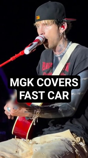 mgk the angelic voice covered Fast Car in Scranton! Now I need a studio version of mgk's cover 😇