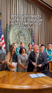 In the face of steep federal funding cuts, we’re stepping up for Hawai‘i’s nonprofit organizations — because when they thrive, our communities do too. SB 933 is about protecting vital services like housing, healthcare and childcare, and making sure no one gets left behind | Governor Josh Green