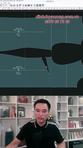 Cách tạo chiết ly trên phần mềm StyleCAD