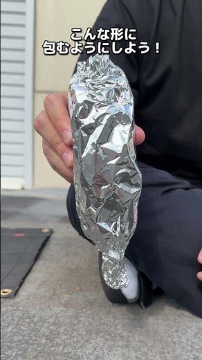 【キャンプ上級者が教える】牛乳パックだけで出来る！カートンドッグの作り方 #キャンプ飯 #アウトドア #shorts