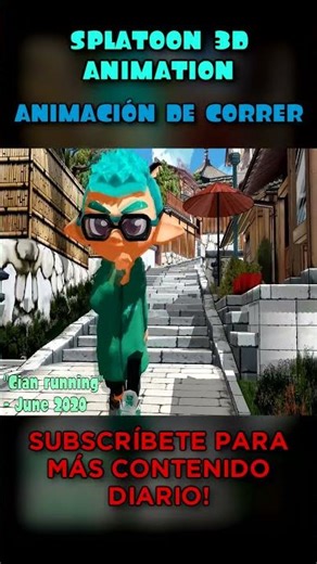 SPLATOON 3D ANIMATION - Running animation | GIAN
