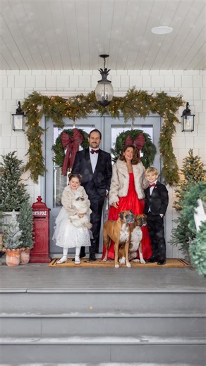 Jillian Harris on Instagram: "Every year we take these photos… nobody seems to be quite in the mood… “ahhh mom!!!! we don’t want to dress up!!!” it’s a lot of coordinating, a lot of “peaches sit, churro sit, smile, don’t hit your sister” … a lot of huffing and puffing 🤣🤣🤣…. But when I looked back at all of these memories, seeing our kids grow… remembering Nacho. Seeing the new additions… it makes it all worth it. Merry Christmas Eve to all, wishing you the next two days of rest, love, good fo