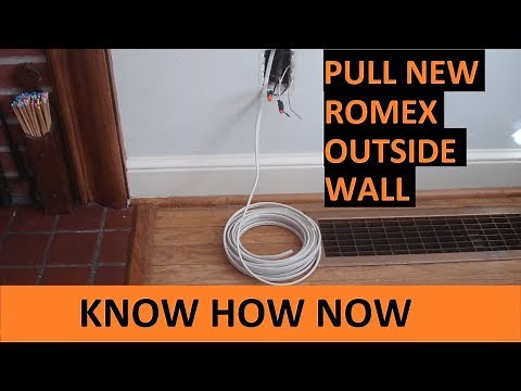 Replace Old Wiring in House With Romex - Outside Wall