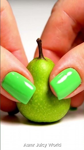 Crunchy Mini Fruits Burst ASMR🍐🍊🍎 | Pomegranate, Pear, Banana& Persimmon Hand Crush Satisfying Video