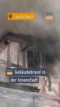 Großbrand in Lauterbach: Feuerwehr im Großeinsatz. O|N berichtet vor Ort. 🚒🔥 #osthessennews #brand