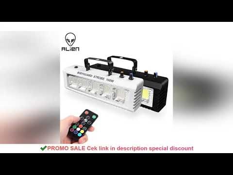 ALIEN RGB White DJ Disco Strobe Lights 40W 60W 80W 100W Remote Control Sound Flash Party Wedding Hol