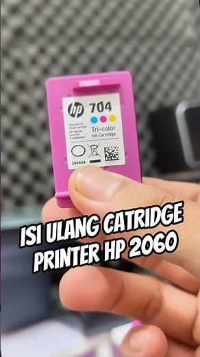 Refilling the HP 2060 Printer 704 Cartridge