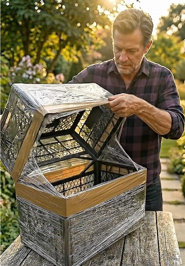 I Turned Plastic Crates Into a Tomato Greenhouse 🍅 Sometimes the simplest ideas work the best 🍅 I made a DIY mini greenhouse using plastic crates, stretch film, tape, and a little patience. Watching these tomato seedlings grow from tiny sprouts into healthy plants was incredibly satisfying. Simple build. Small space. Real results. #DIYGreenhouse, #TomatoGarden, #Gardening, #GardenDIY, #TomatoPlants