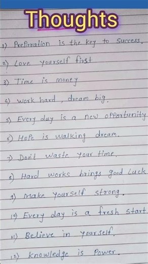 Good thoughts # 12 good thoughts # thoughts # shorts