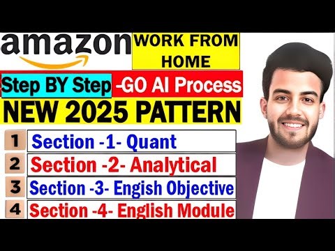Amazon GO -AI 2025 NEW Pattern ASSESSMENT Question with Answers / WORK FROM HOME /4 Rounds