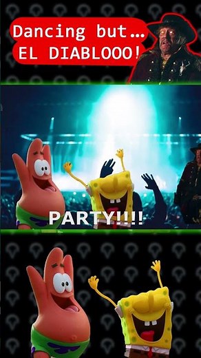 SpongeBob and Patrick 3D 🔊 "El Diablooo" 🔊 Sound Variations in 46 seconds