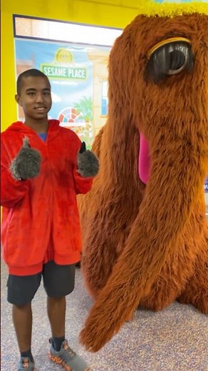 Meeting Snuffy Mr. Snuffleupagus at Sesame Place PA 2025 #sesameplace #sesamestreet