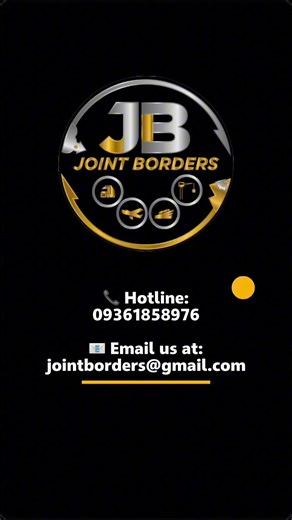 Fast. Reliable. Nationwide & International. From Manila to Palawan, Cebu, Davao, Zamboanga, Iloilo, Bacolod, Tacloban, GenSan, and more — up to global shipments across Asia, US, Middle East, and beyond. 📦 Small parcels to bulk cargo 🚛 Trucking & hauling 🚢 Sea & air freight (LCL/FCL, perishables, rush cargo) 📍 Door-to-door nationwide international forwarding 📩 jointborders@gmail.com 📞 0936 185 8976 Joint Borders Logistics Solutions — Moving Cargo, Breaking Boundaries. | Joint Borders Logist