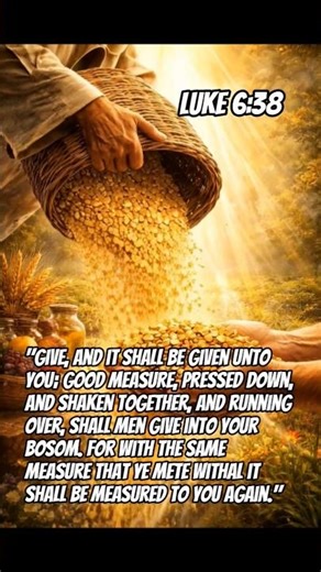 Luke 6:38 #dailybible