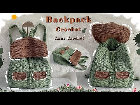 CROCHET BAG ✨ Large Crochet Backpacks Tutorial 💕