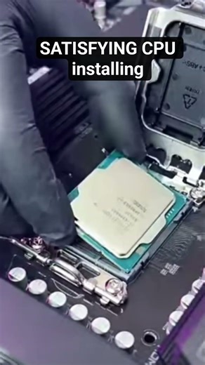 satisfying CPU install #trending #viral