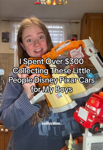 I can’t believe how much I’ve spent on our Little People Disney Pixar Cars collection 😅🚗 These are all hard to find, hunted, and collected over time for my boys. Mom collectors know the struggle 😂