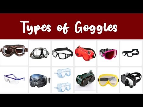 Different Types of Goggles In English Vocabulary