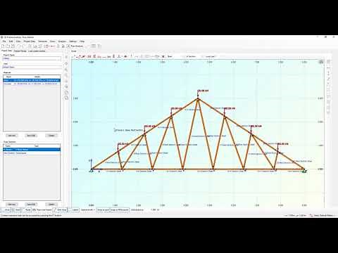 Creating and analyzing a truss from template