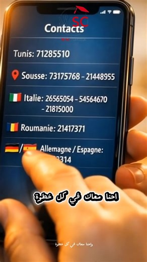 وكالاتنا بتونس و سوسة تنظم الأسبوع الإعلامي حول الدراسة بإيطاليا شروط و اجراءات التسجيل في الجامعات الحكومية سواء اجازة او ماجيستير بالإنجليزية او الإيطالية كيفية الحصول على منحة جامعية في شكل اعانة اجتماعية لكل الطلبة دون النظر إلى المعدلات شروط و اجراءات الحصول على التأشيرة مرحبا بيكم ابتداء من يوم الإثنين 19 إلى 24 جانفي | للدراسة بإيطاليا Etudier en Italie - Agence WSC