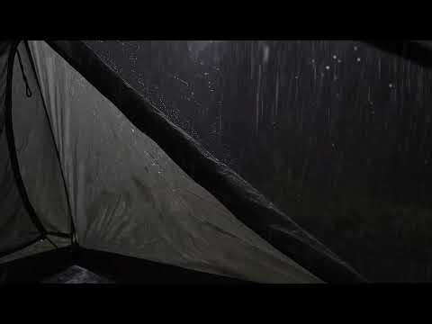 Heavy Rain in a Tent for Deep Sleep 🏕️🌧️ 2 Hours Natural White Noise