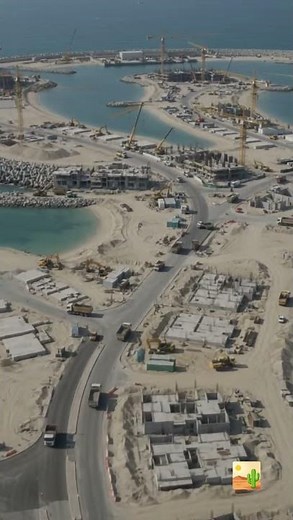 How Dubai Built Palm Jumeirah 🌴🏗️ #architecture #construction
