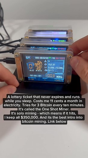Every 10 minutes the BTC network races for a new block ⚡ The One Shot Miner lets you join in from your home in minutes ⛏️ 2025 model JUST dropped ➡️ oneshotminer.com/os | One Shot Miner