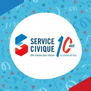 Merci à tous d'avoir voté pour le logo des 10 ans du Service Civique 😊 Voici celui que vous avez choisi pour représenter cette année anniversaire 🎉 Restez connectés, de nombreuses surprises vous attendent ! | Service Civique