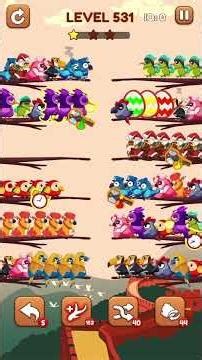 Bird Sort 2 Level 531 Solution | #birdsort #birdsortpuzzle #birdsortcolorpuzzle #birdsortcolor