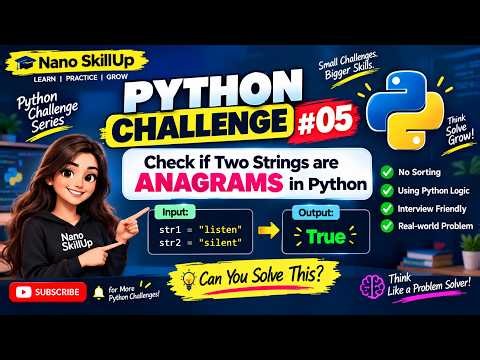 🐍 Python Programming Challenge #005 | String Anagram