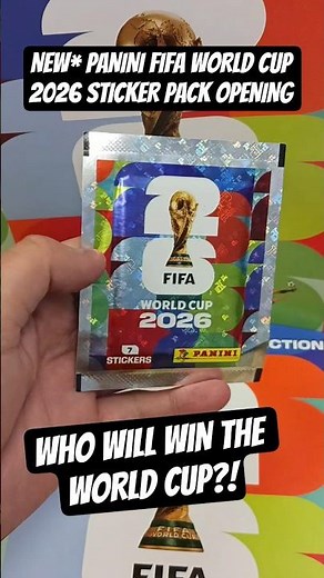 NEW* PANINI FIFA WORLD CUP 2026 STICKER PACK OPENINGS! #panini #fifaworldcup2026 #paninistickers