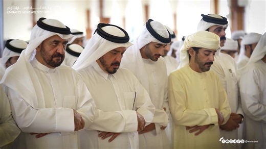81K views · 1.4K reactions | The Ruler of Sharjah joined dozens of mourners in performing the funeral prayer over the late Sheikh Sultan bin Khalid bin Muhammad Al Qasimi, who passed away on Monday. An official mourning period of three days has been declared following the death, beginning Tuesday. Read more, here: https://www.khaleejtimes.com/uae/photos-sharjah-ruler-joins-mourners-at-funeral-prayer-for-late-royal Video: WAM | Khaleej Times | Facebook