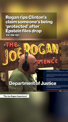 Joe Rogan scoffed at Bill Clinton’s call to expose anyone tied to the Jeffrey Epstein files. | New York Post