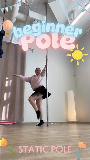 Pole dance tutorial for beginners 💗 pole spin combo for static pole 😊