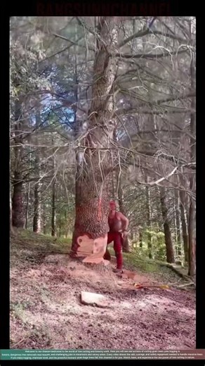 Cutting Down a Dangerous Dead Tree Before It Falls cutting trees