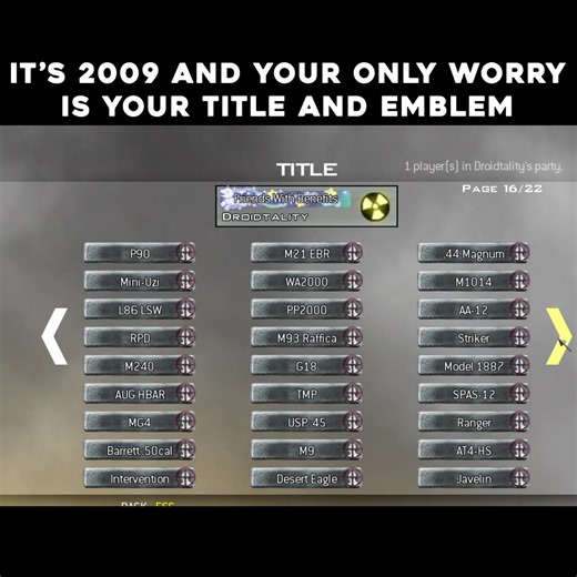 204K views · 5.6K reactions | Back When Titles and Emblems felt like they meant something #callofduty #Gaming #COD #videogames | Call of Duty Nostalgia | Facebook