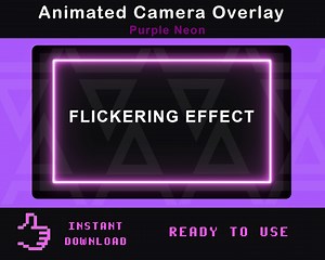 Twitch Animated Camera Overlay | Purple Neon Webcam Border With Flickering Effect | Purple Neon Webcam Frame | Twitch Overlay for Streaming - Etsy Singapore
