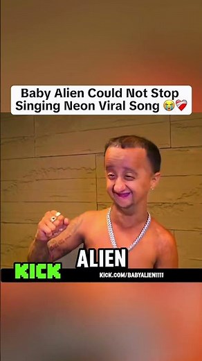 Baby Alien Could Not Stop Singing Neon Viral Song 😭❤️‍🩹
