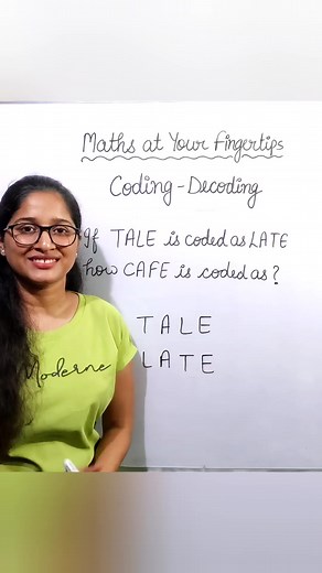 9.6K views · 111 reactions | Coding Decoding #math #maths #mathskills #mathsatyourfingertips #mathematics #mathtutor #mathteacher #Mathnasium #mathstutor #mathsisfun #mathsclass #mathstudent #reelsvideo #shorts #education #onlineeducation #educationforall #facebookreels #learning #digitallearning | Maths at Your Fingertips | Facebook