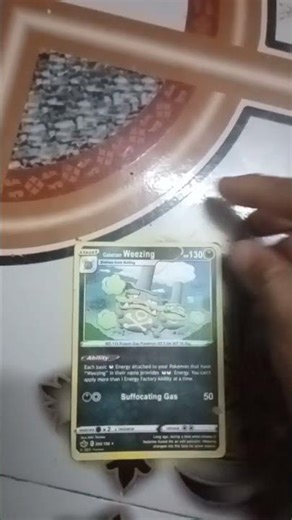 Galarian Weezing pokemon card